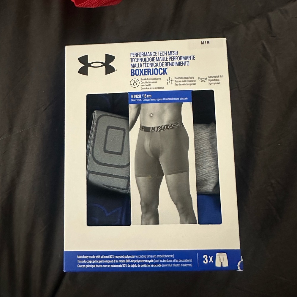 Under Armour UA Performance Tech™ Mesh
Men's 6" 3-Pack Boxerjock®